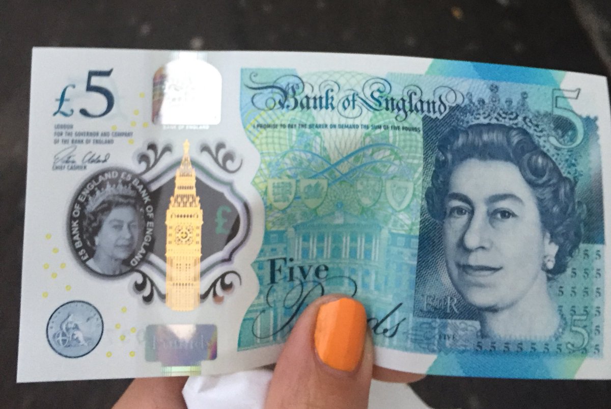 New five pound note #newfivepoundnote #newfiver #essex <a href="/SouthendGroup/">SouthendGroup</a> <a href="/BenfIeet/">BENFLEET</a>