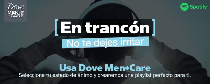 Dove_men's tweet photo. ¿En trancón? Usa el Irritómetro de Dove Men+Care y crearemos una playlist para ti.
https://t.co/GdaAHvhwmz https://t.co/76VWIfz7BX