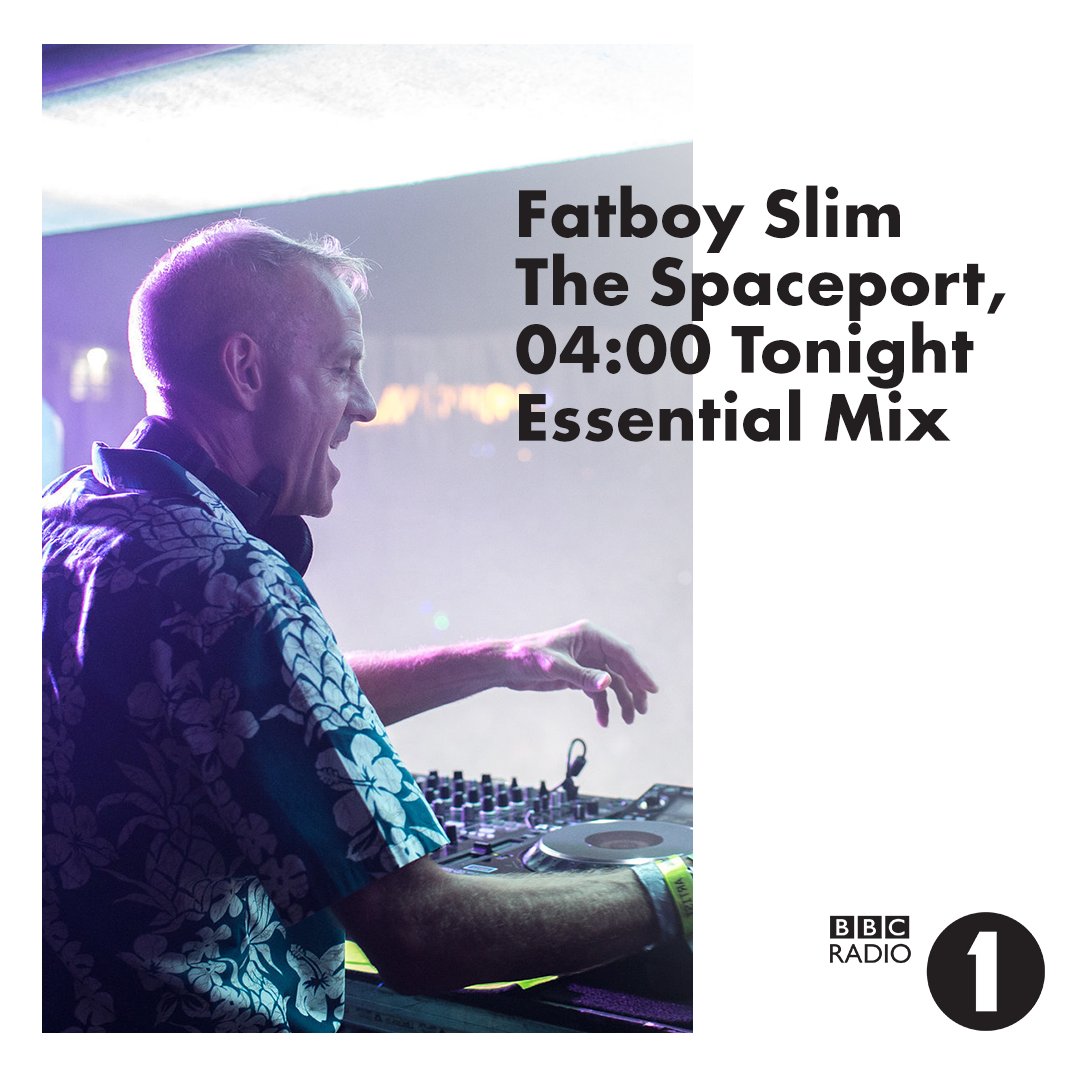 Bestival's tweet photo. Tonight. 4am. @FatboySlim recorded live at #TheSpaceport, #Bestival16. @BBCR1 @essentialmix https://t.co/lHcKO1cO1B https://t.co/fp2M9J4XRw