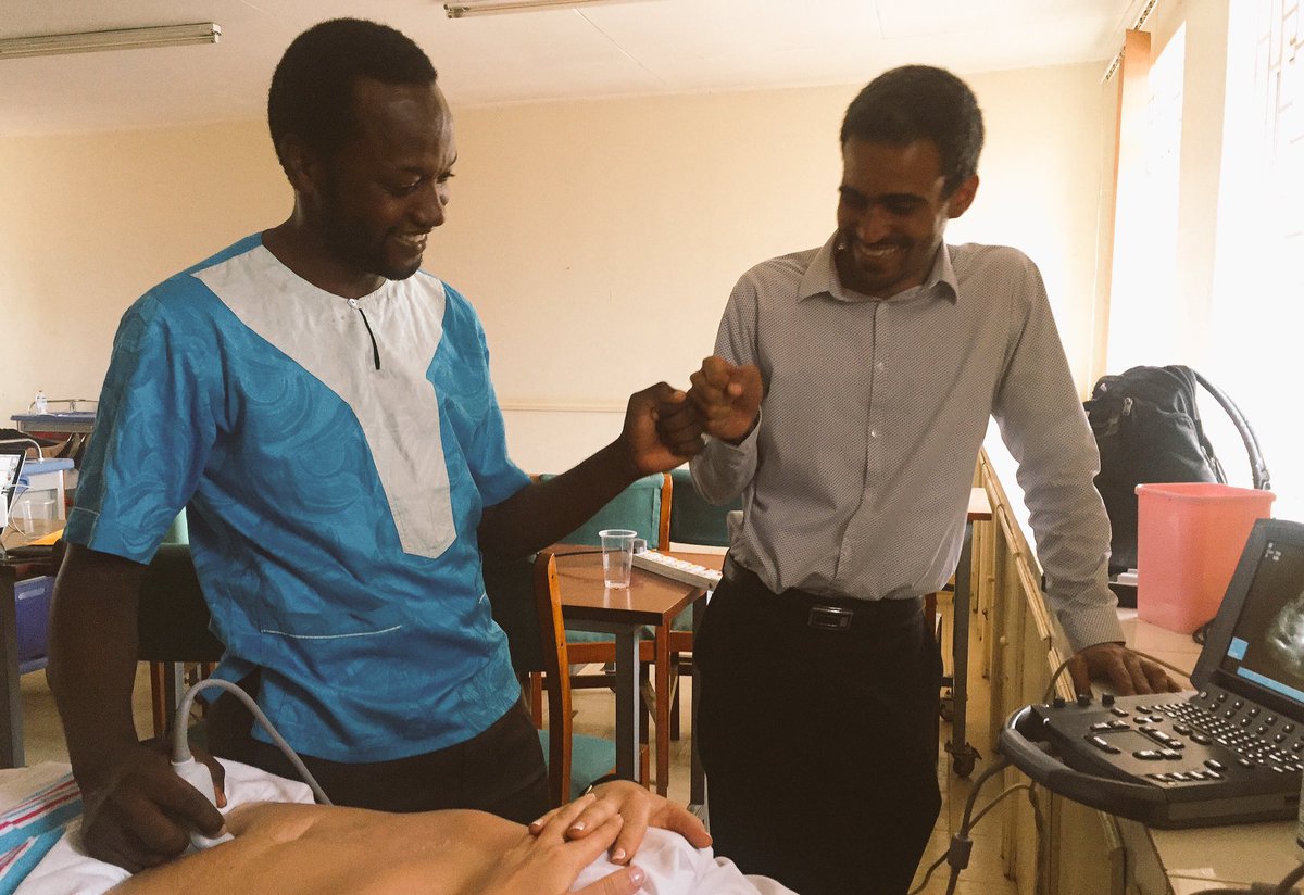 GragliaS's tweet photo. .#pocus ah ha moment! @MbararaUST #Uganda surgeons teach each other FAST @PURE_Updates @nobleultrasound @aliteplo https://t.co/OvTjriuhr4