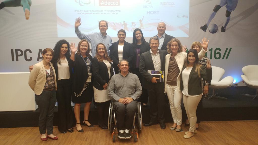 WendySlayton's tweet photo. @AdeccoGroup family @Rio2016 @Paralympics @AdeccoGroupNA #InclusionSummit #CampusRio2016 https://t.co/P0cLjOpArC