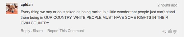 Hates being accused of #racism, makes racist remark <a href="/antiracismday/">Stand Up To Racism</a> @theethankrane Comments @ shr.gs/yXFUh0X