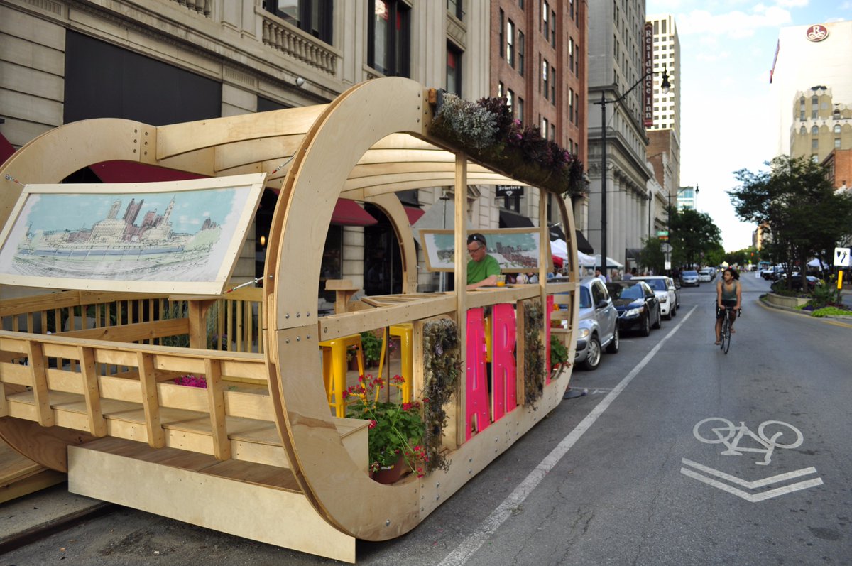 LoriCullen's tweet photo. Up next at 3pm EST,  I'll showcase an amazing #parkingday project in #ColumbusOhio Read more https://t.co/oDSa9kMHxD https://t.co/09ajZUUCKm