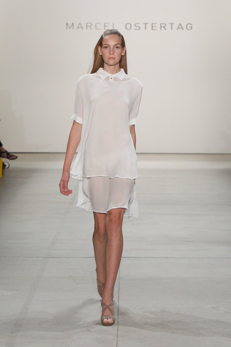 dhlfashion's tweet photo. Sheer fabrics and mesh details stood out at @MarcelOstertag's #SS17 collection at #NYFW. #DHLExported https://t.co/6UfGno7gPm