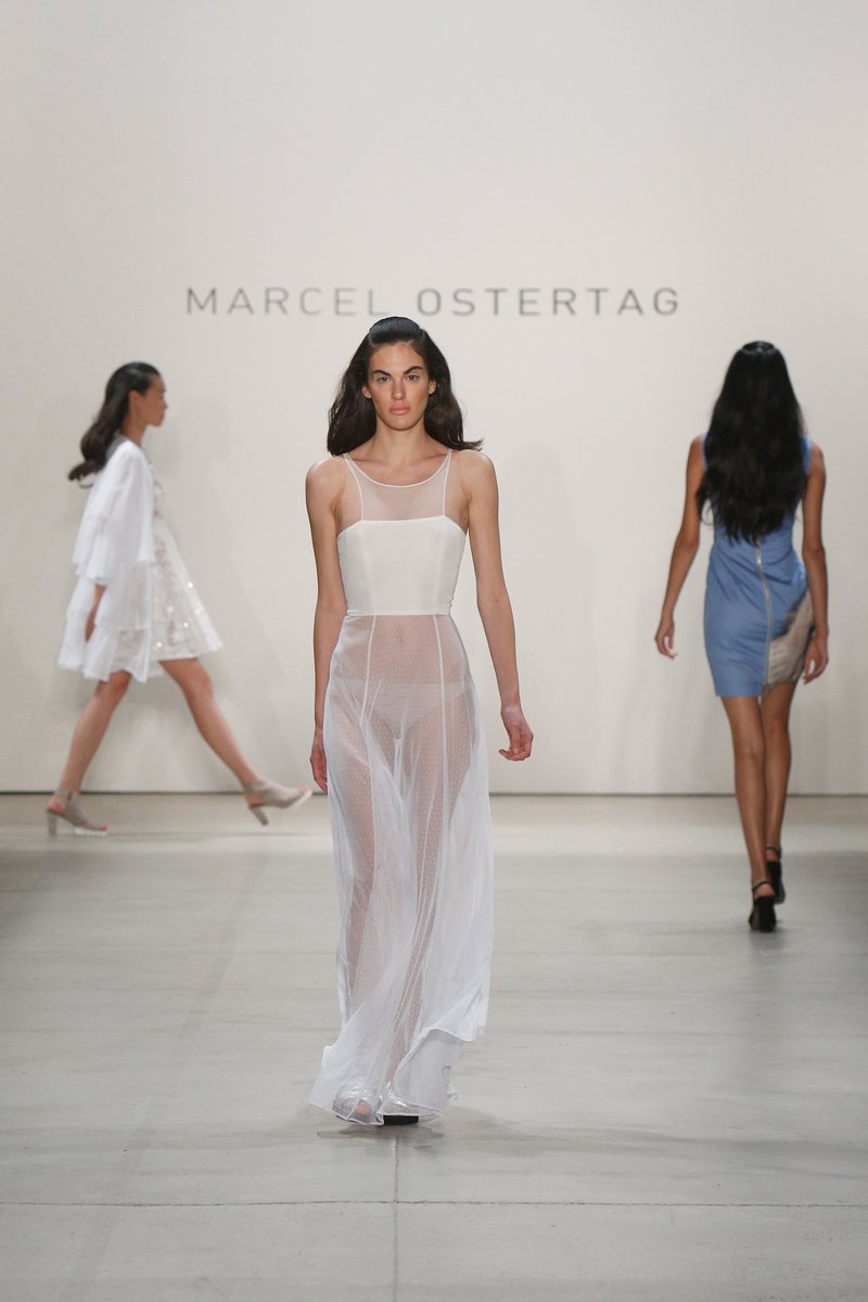dhlfashion's tweet photo. Sheer fabrics and mesh details stood out at @MarcelOstertag's #SS17 collection at #NYFW. #DHLExported https://t.co/6UfGno7gPm