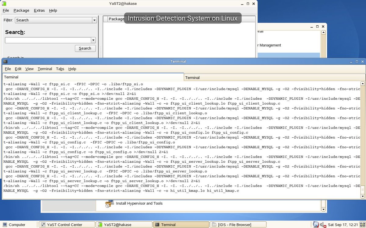 mambj2009's tweet image. compiling snort 
#suselinux #suse #snort #ids