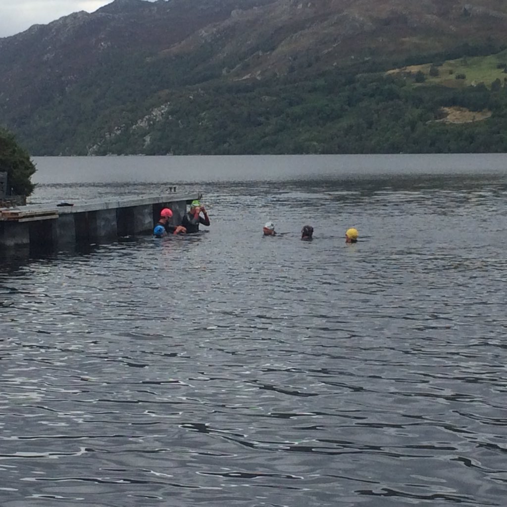 MonsterTri2016's tweet photo. A Monsters Mothers Meeting in Loch Ness! @MonsterTri2016 #latearrivals #makingascene https://t.co/hPieh8s0kF