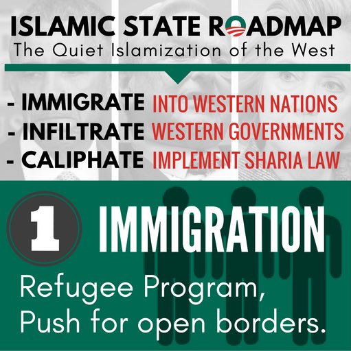 bfraser747's tweet photo. 💥💥 IMMIGRATION 

#Hillary911 will flood USA with refugees
#Trump will secure borders &amp; use #ExtremeVetting #MAGA  🇺🇸 https://t.co/VBJjkfxSsW