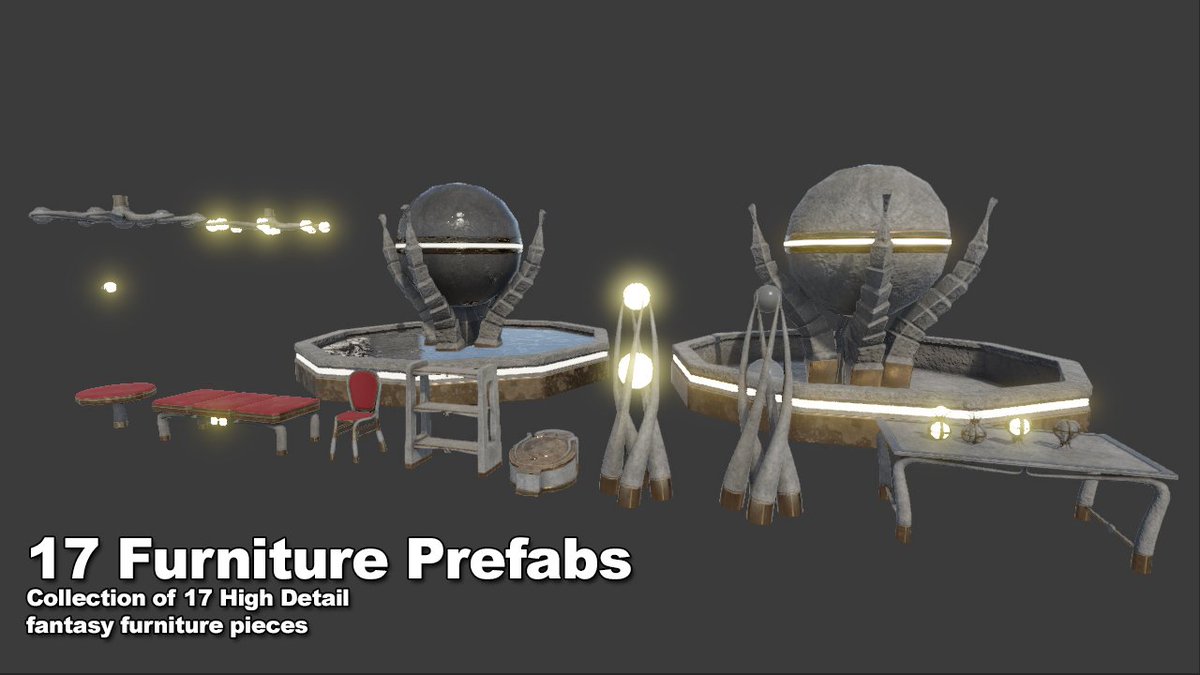 tpelham42's tweet photo. Fantasy Tendril Furniture. Only $10! https://t.co/1MhuzQJbX9 @UnityAssetStore @unity3D #indiedev #gamedev https://t.co/hh23rmeSMa