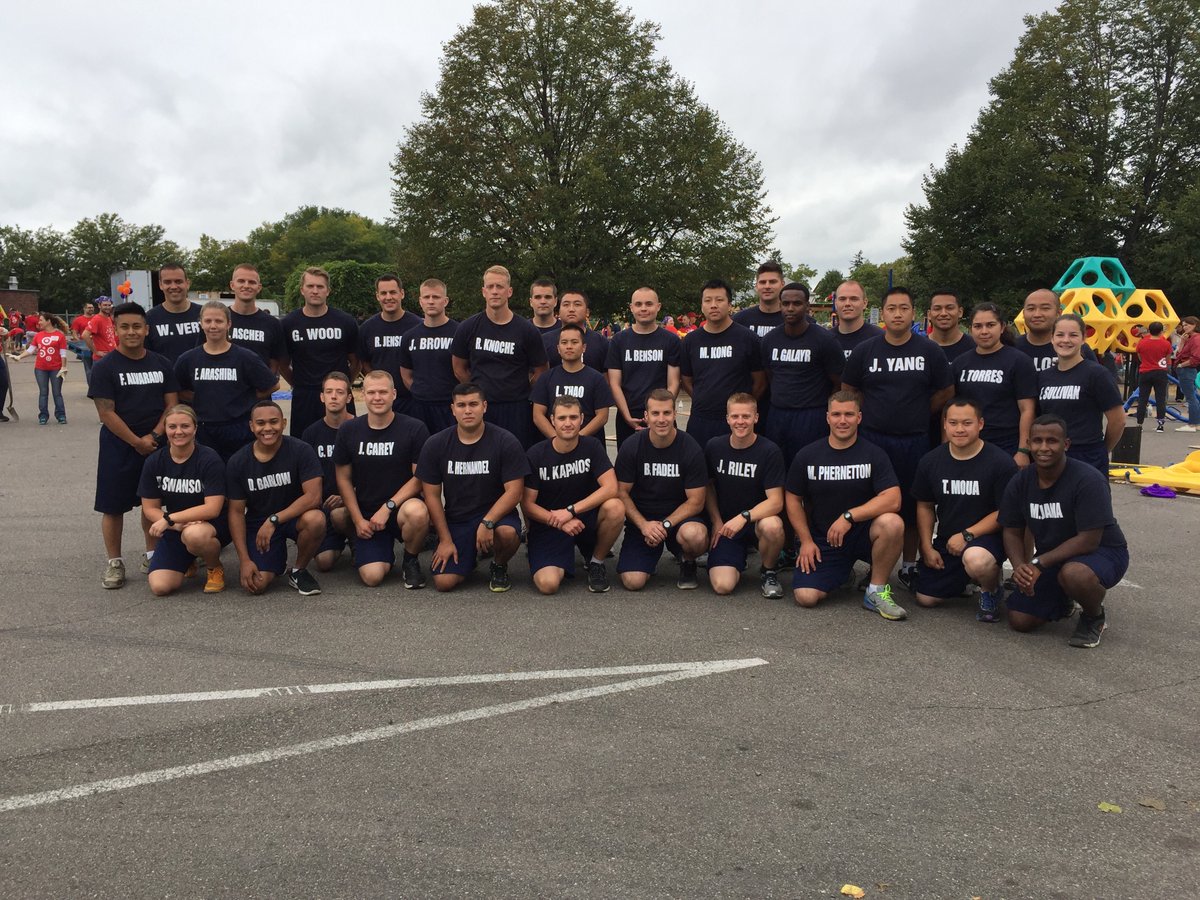 MinneapolisPD's tweet photo. MPD Recruits take a break to pose for a picture. Can't wait for it to be done! #Kaboom #Playsmatter #Wearetarget https://t.co/c0VPS94quB