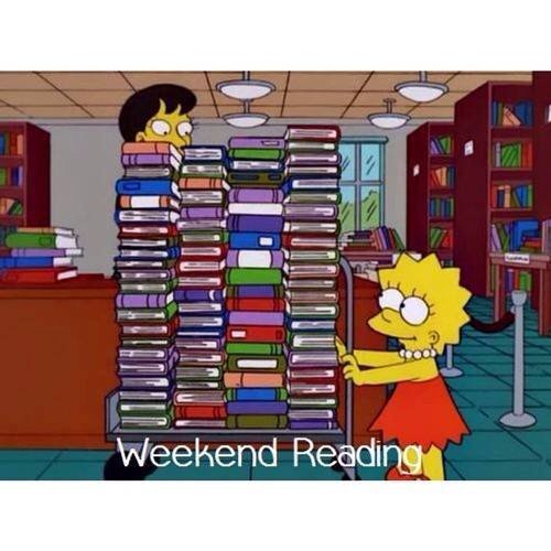 ltlibrarian's tweet photo. Happy Friday! Do you have enough to read for the weekend? https://t.co/xhJgHngdzs