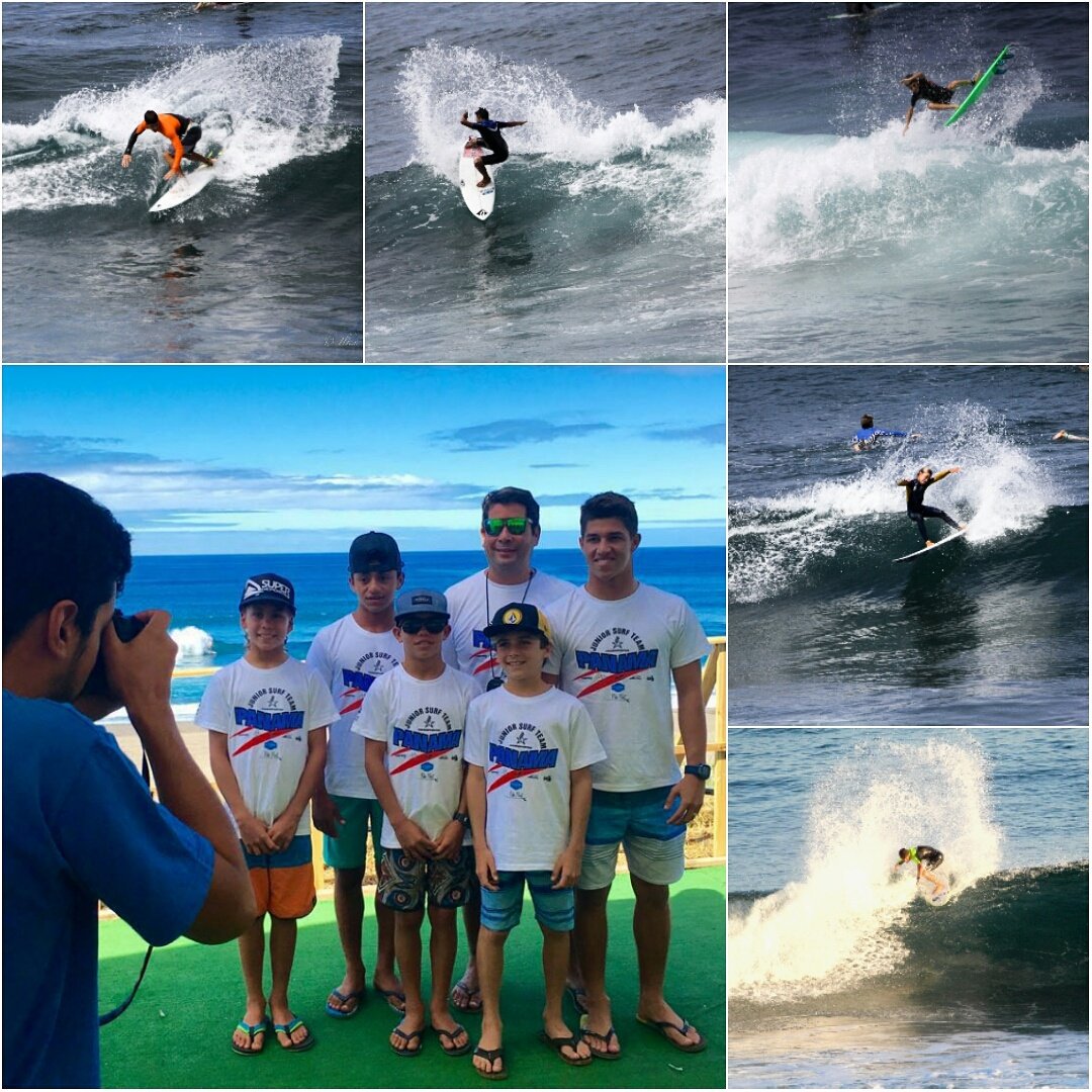 🇵🇦 Foto Oficial para la ISA - Selección de Panamá! 🇵🇦 Día de Practica previo al Arranque del #ISAWorldJunior #Panama