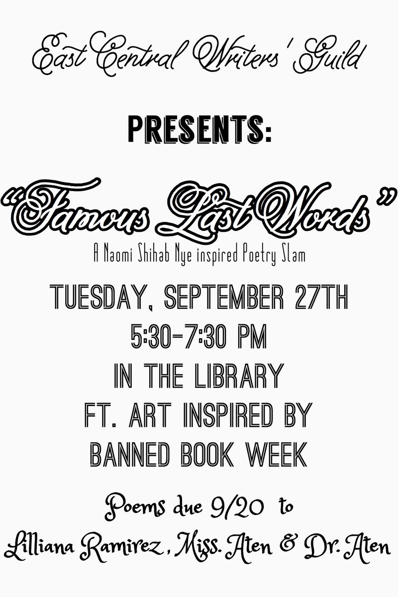 ECHS Writers' Guild tweet media