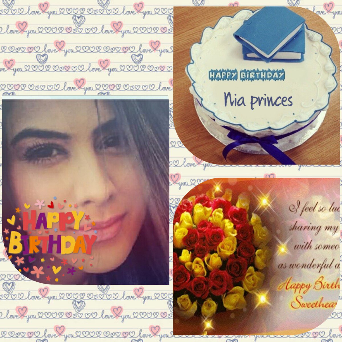 rabiarafaqat05's tweet photo. My al best wishes 4 you
May God bless u on evey moment of your life luv u #birthdaygrl
U r my princess @Theniasharma https://t.co/p0mvBn9QaY