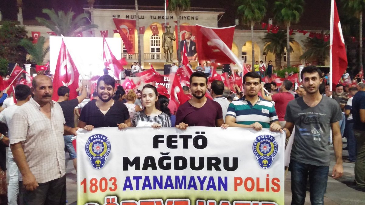 Atamasini 2015te fetonun engelledigi #FetöMağduru1803 polis goreve hazir bekliyor