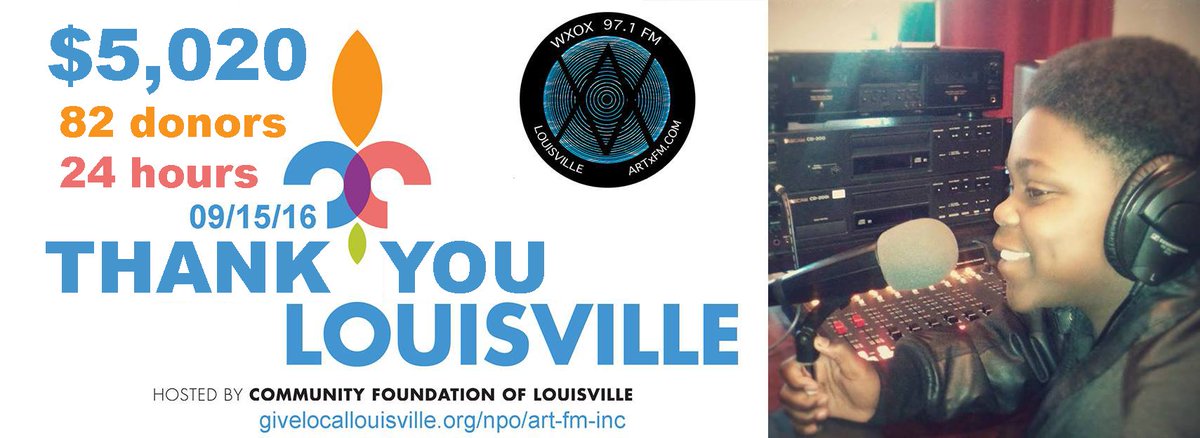 ARTxFM's tweet image. @cflouisville #GiveLocalLouisville