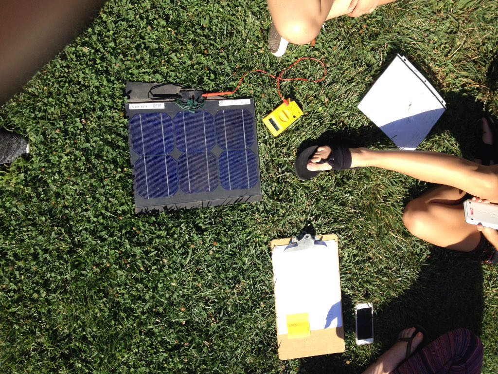 ALittle_Math's tweet photo. Ms. Allen's @Avhsprincipal math Ss having fun in the sun with solar data #mathisforeveryone https://t.co/KuSuKkBrKV