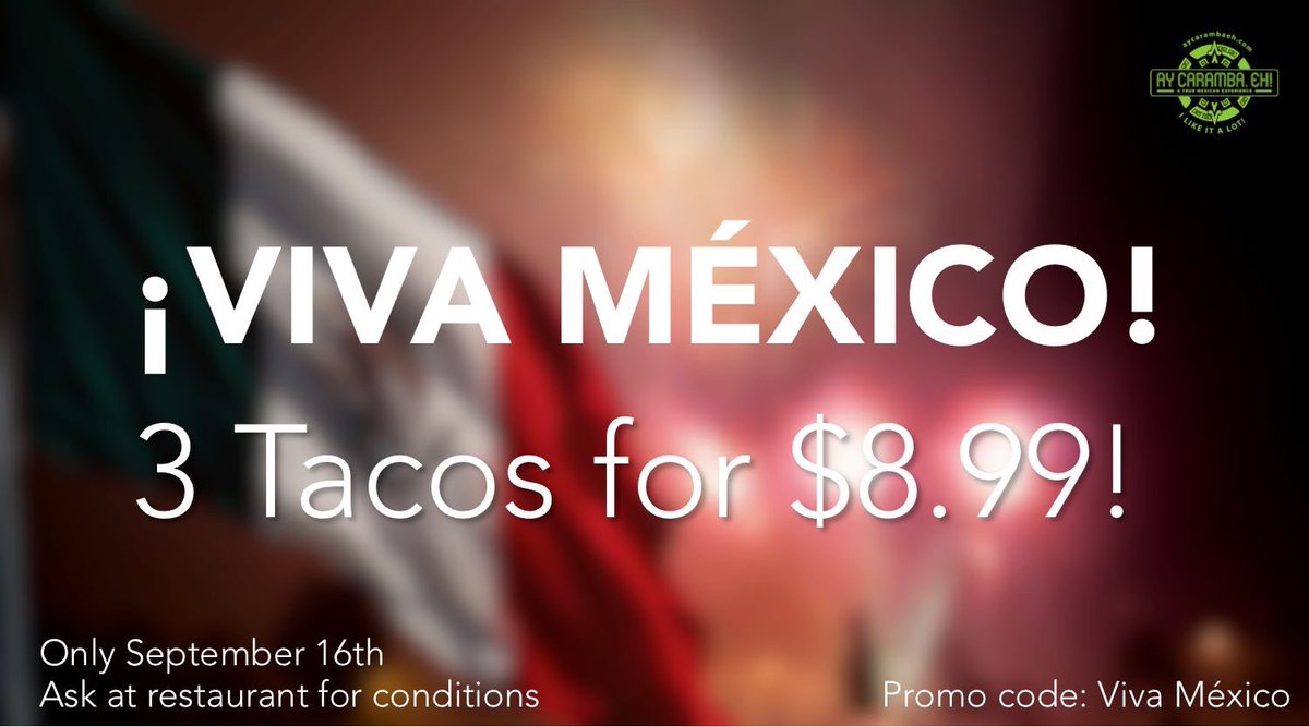 AyCarambaEh's tweet photo. Viva Mexico!!! https://t.co/mL6QsyVk4a