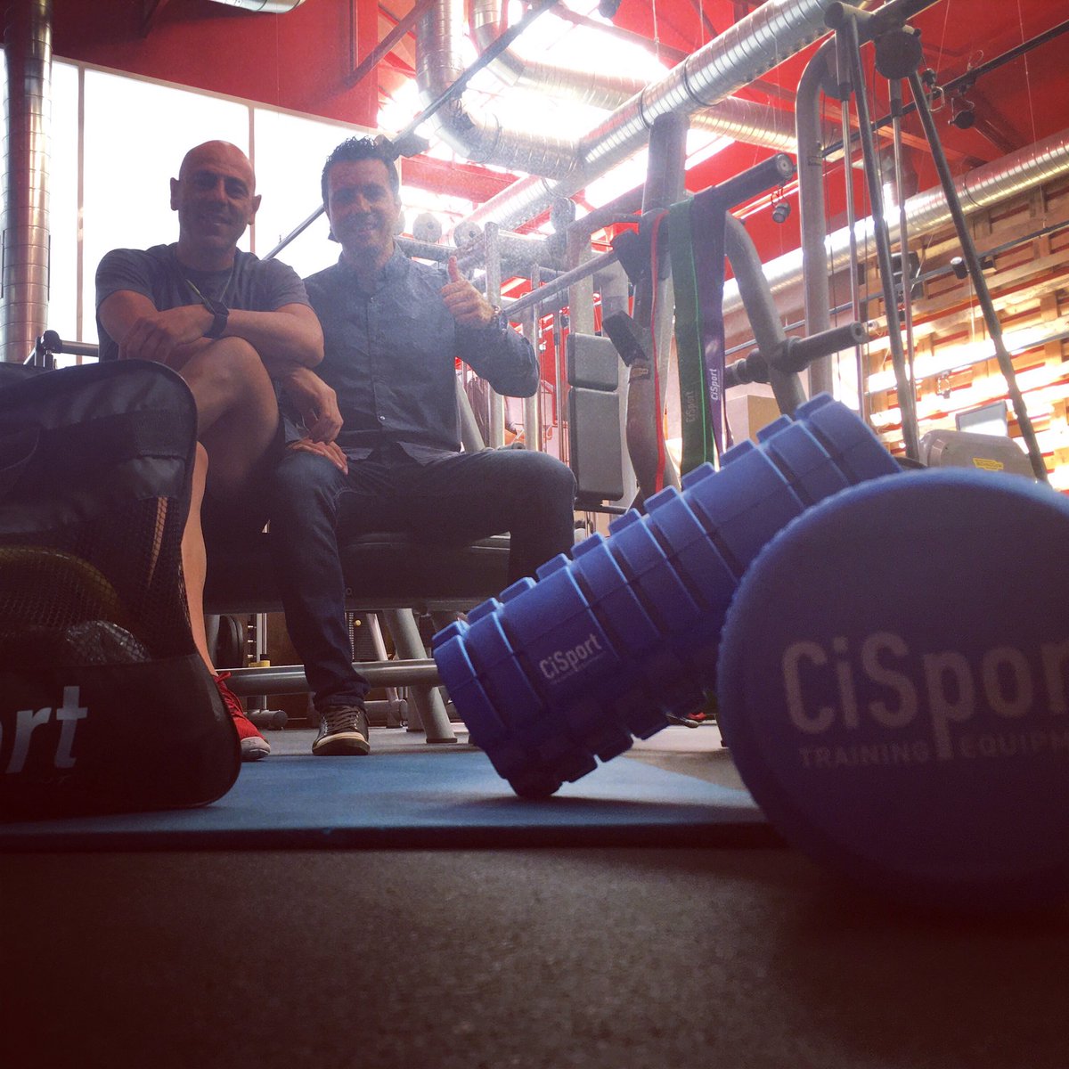 Probando materiales top para que Boutique Gym sea cada día mejor.  #CiSport