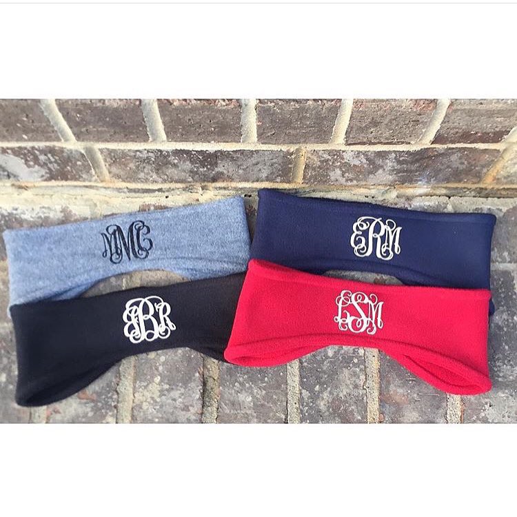 _SouthernBows's tweet image. Monogrammed ear warmers are on the website!!
