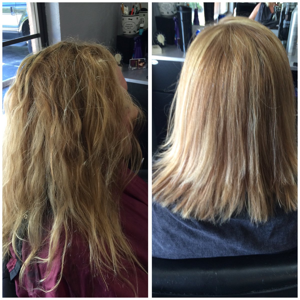 Hair By Sherry Fl On Twitter Before And After Mocha Lowlights