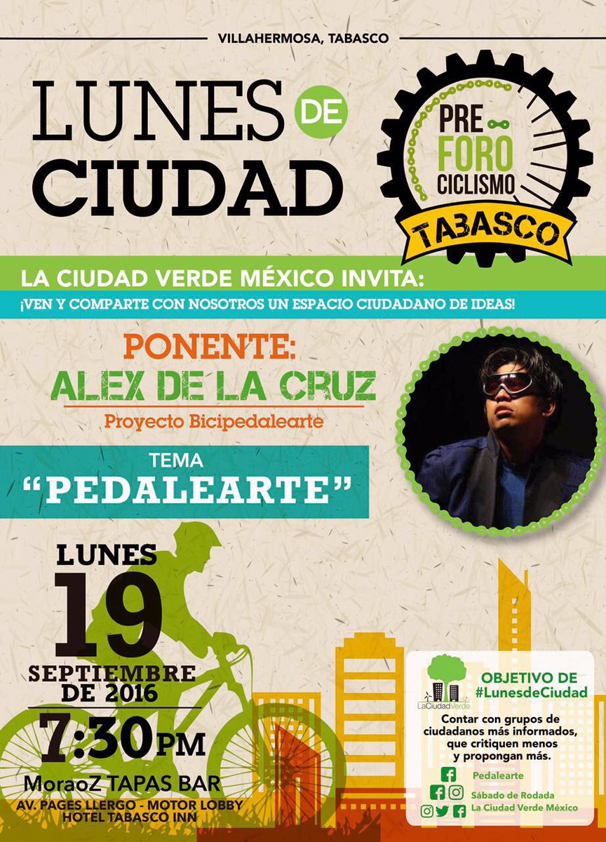 laciudadverdemx's tweet image. No se pierdan domingo y lunes los eventos que les tenemos preparados ¡ENTRADA GRATUITA!