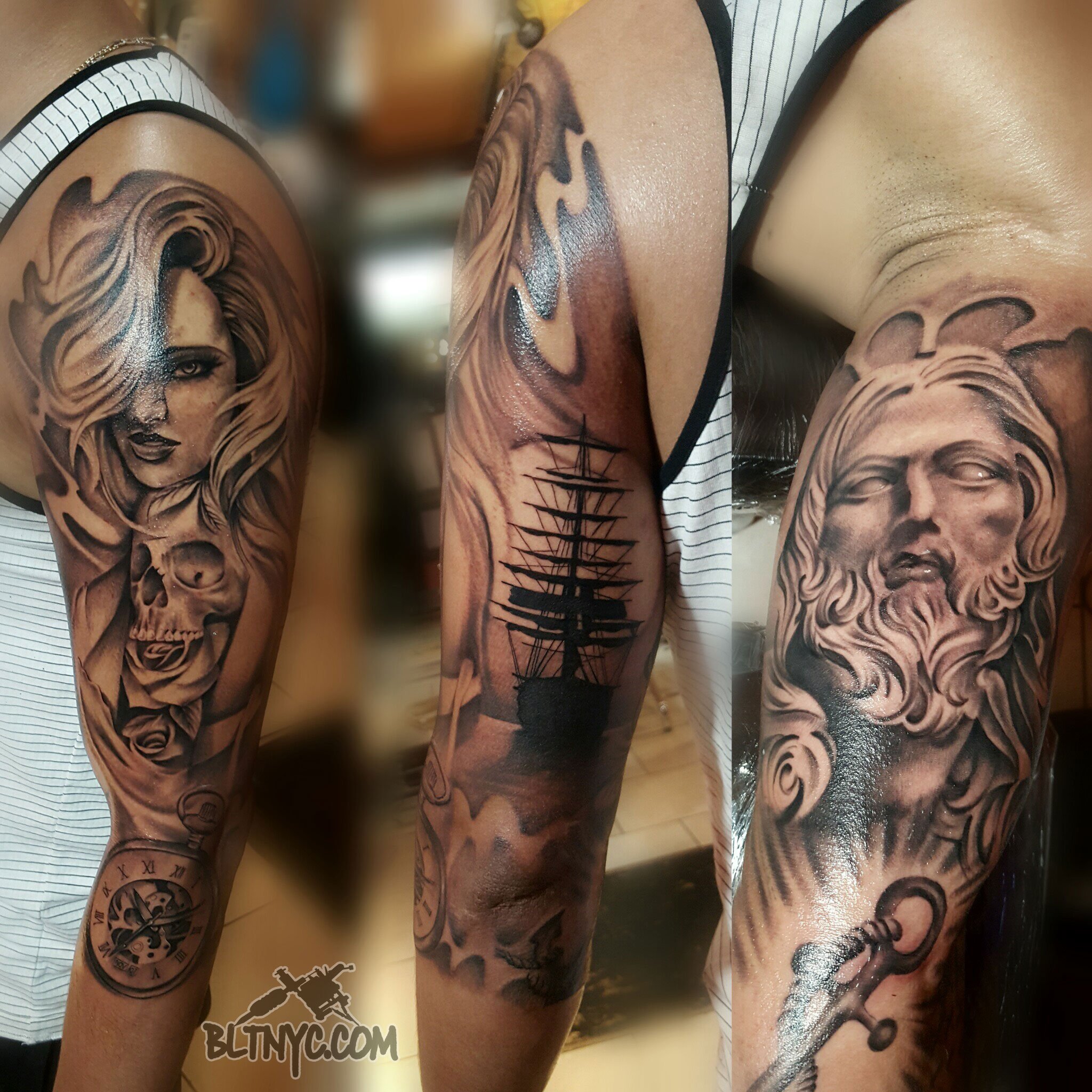 Tattoo uploaded by Inkd Alin  Stone Angel in progress  Tattoodo