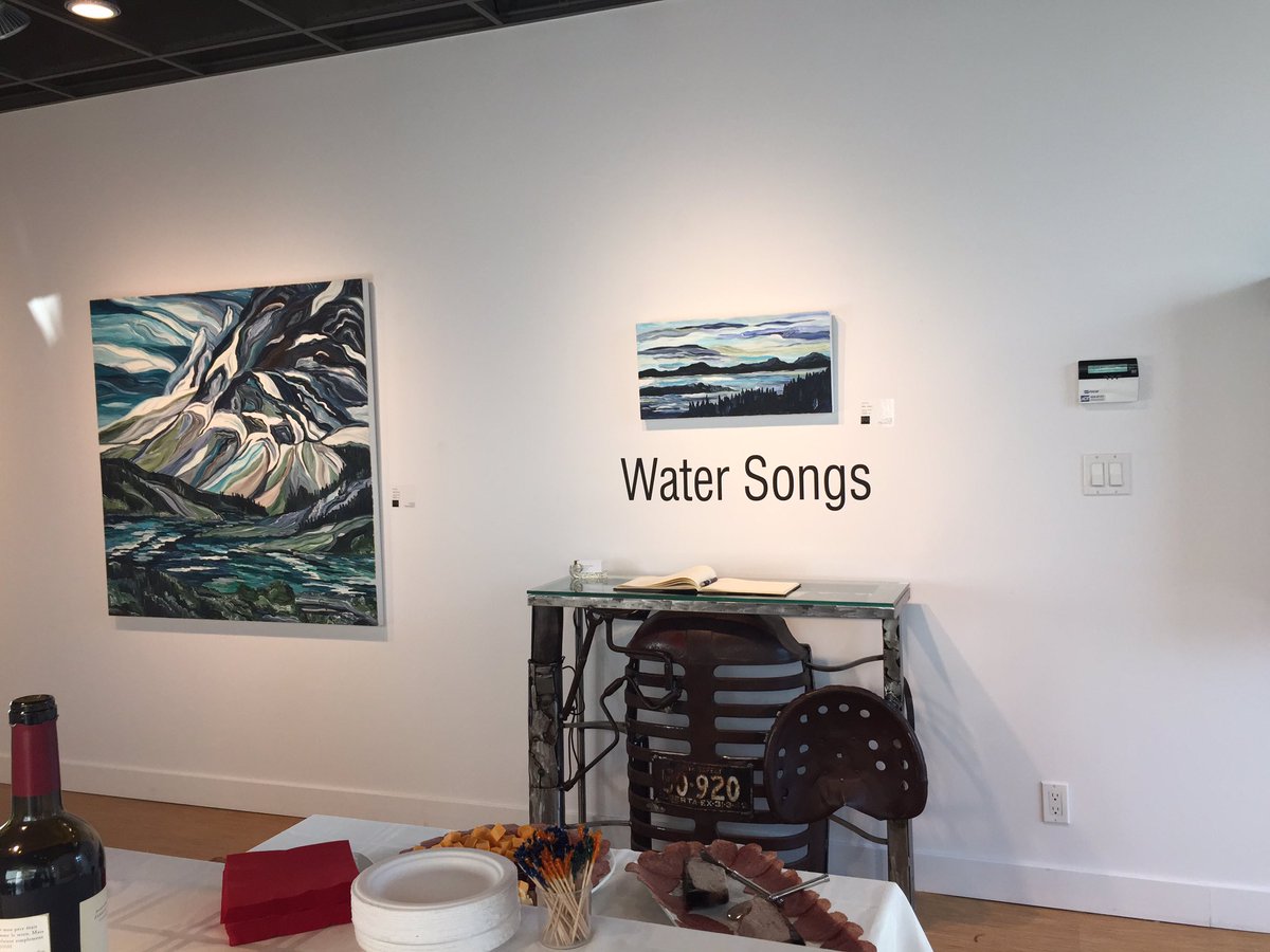 Opening tonight <a href="/GisaMayerArt/">Gisa Mayer Art</a>'s show 'Water Songs' - come by and visit!