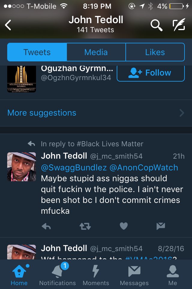 JadeFrom21st's tweet photo. This states you're a dumb ass bitch. When you talk bad about a 13 year old who lost their life #RIPTYREEKING 💔😪👮🏻🔫 https://t.co/97jyu5vfkp
