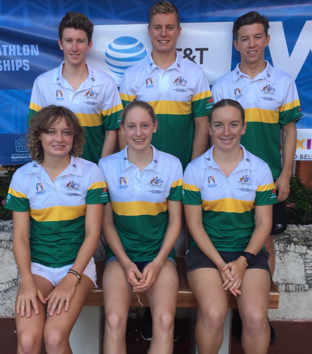Good Morning Australia! Our AUS JNR Men Team race 1hour then JNR Women! It is hot &amp; 90% plus humidity #WTSCozumel