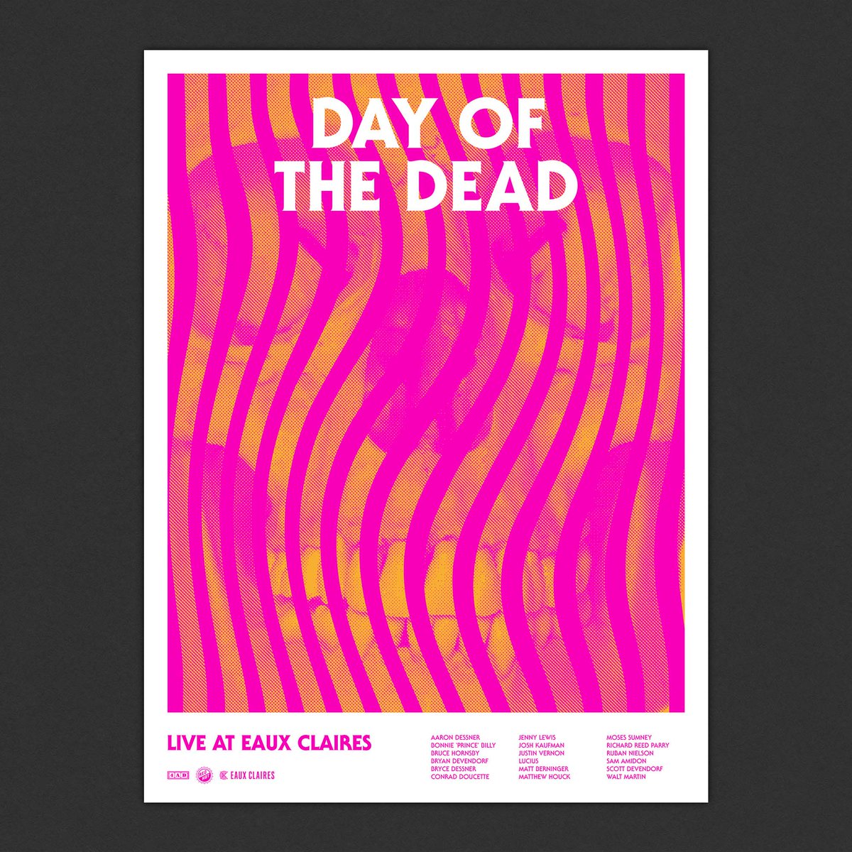 collectedwork's tweet photo. Our @dayofthedead posters arrived from Eaux Claires! Florescent screen prints look so rad. Thanks again @AmbientInks https://t.co/7kHc8OCqI6