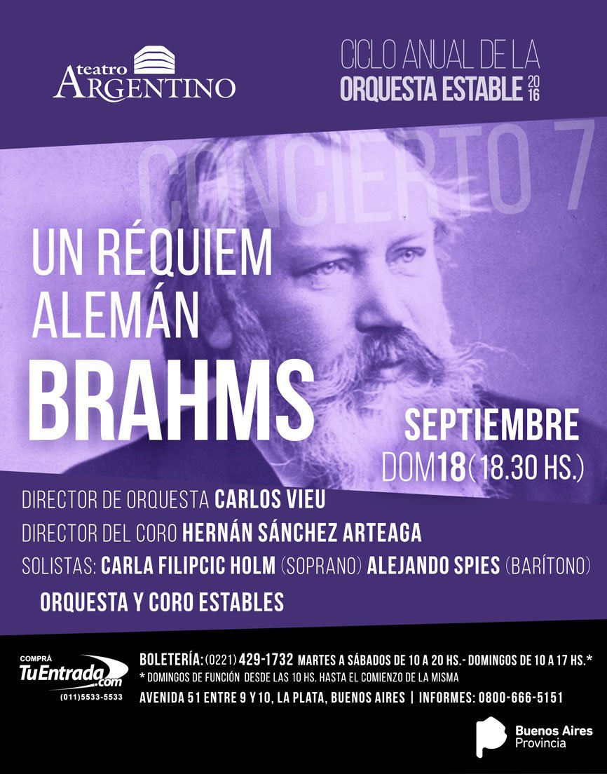 TeatroArgentino's tweet photo. Siguen los ensayos para el #concierto del domingo> Se viene Un Réquiem Alemán de Brahms en la Sala Ginastera! https://t.co/5YMSP1KIMF