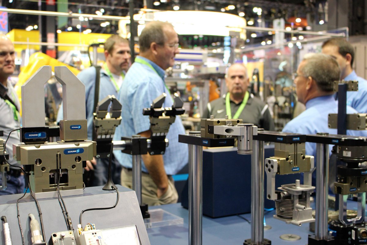 SCHUNKInc's tweet image. #IMTS2016 what a show so far! Join us in W-2000 to see how SCHUNK can help with your manufacturing challenges