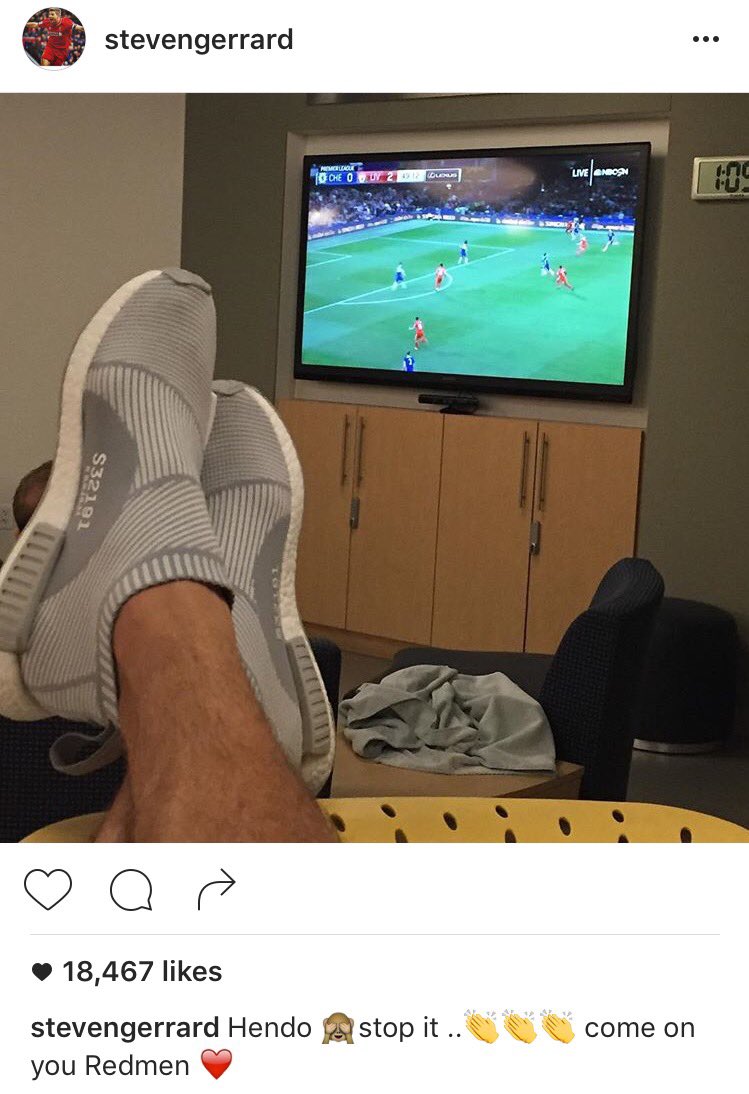 📸 Steven Gerrard on Instagram 👊🏻

[0-2] #CFCvLFC