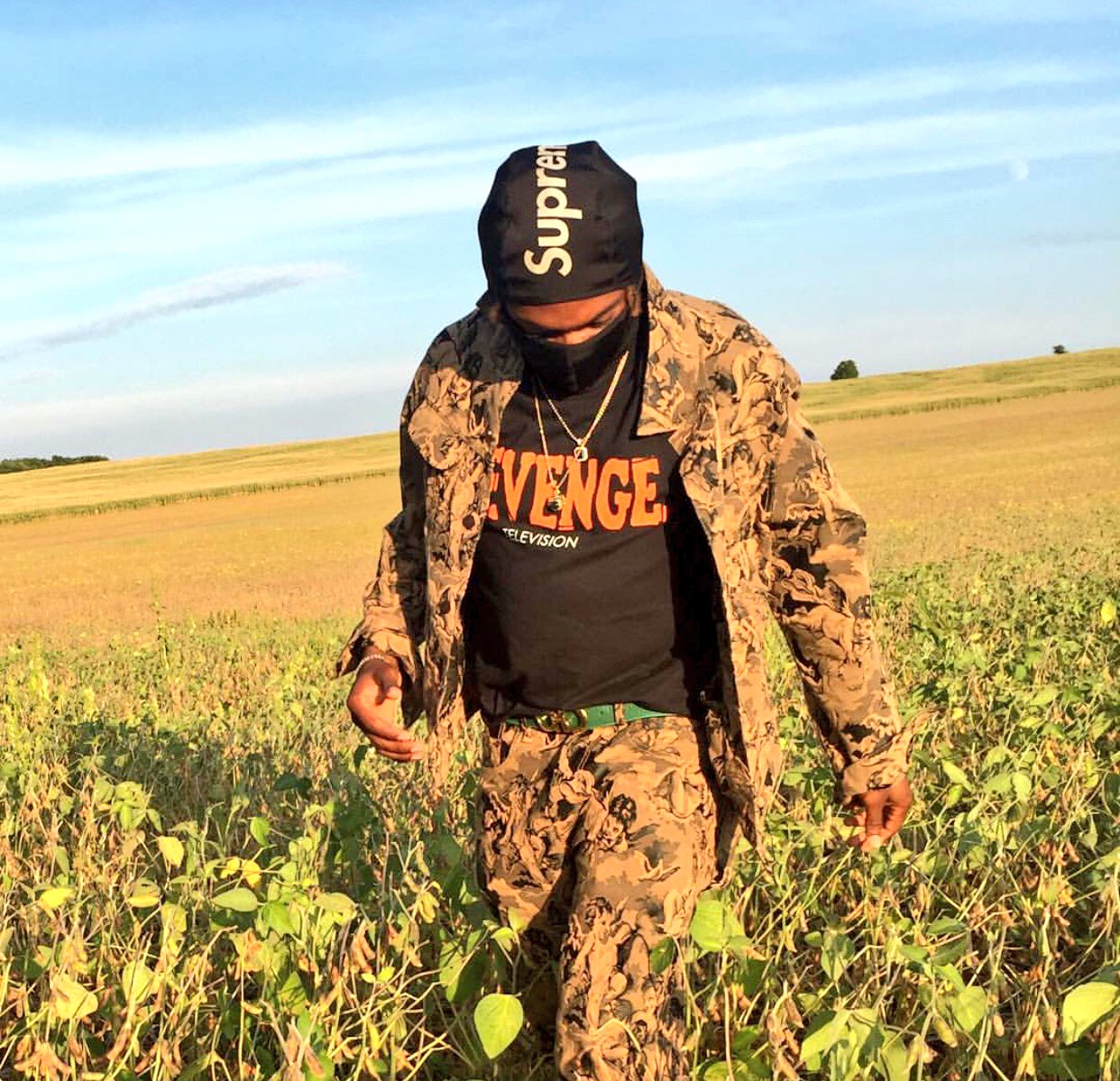DropsByJay on X Sleeze In The Supreme Cherub Trucker Jacket Pants Along With The 3m Balaclava Can t Wait For That Piece https t LQzO8dBQvP X