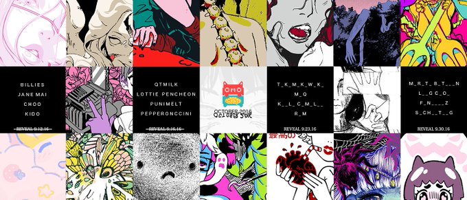 OMOCAT FALL 2016 LINE-UP REVEAL No.2 - QTMILK // LOTTIE PENCHEON // PUNIMELT // PEPPERONCCINI - NEXT REVEAL 9.23.16 