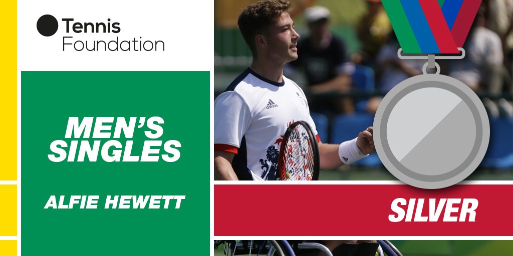TennisFndation's tweet photo. A great first #Paralympics for Alfie Hewett to set up this historic all-GB final!! #Silver #wheelchairtennis👋 https://t.co/VFb20Ddf80