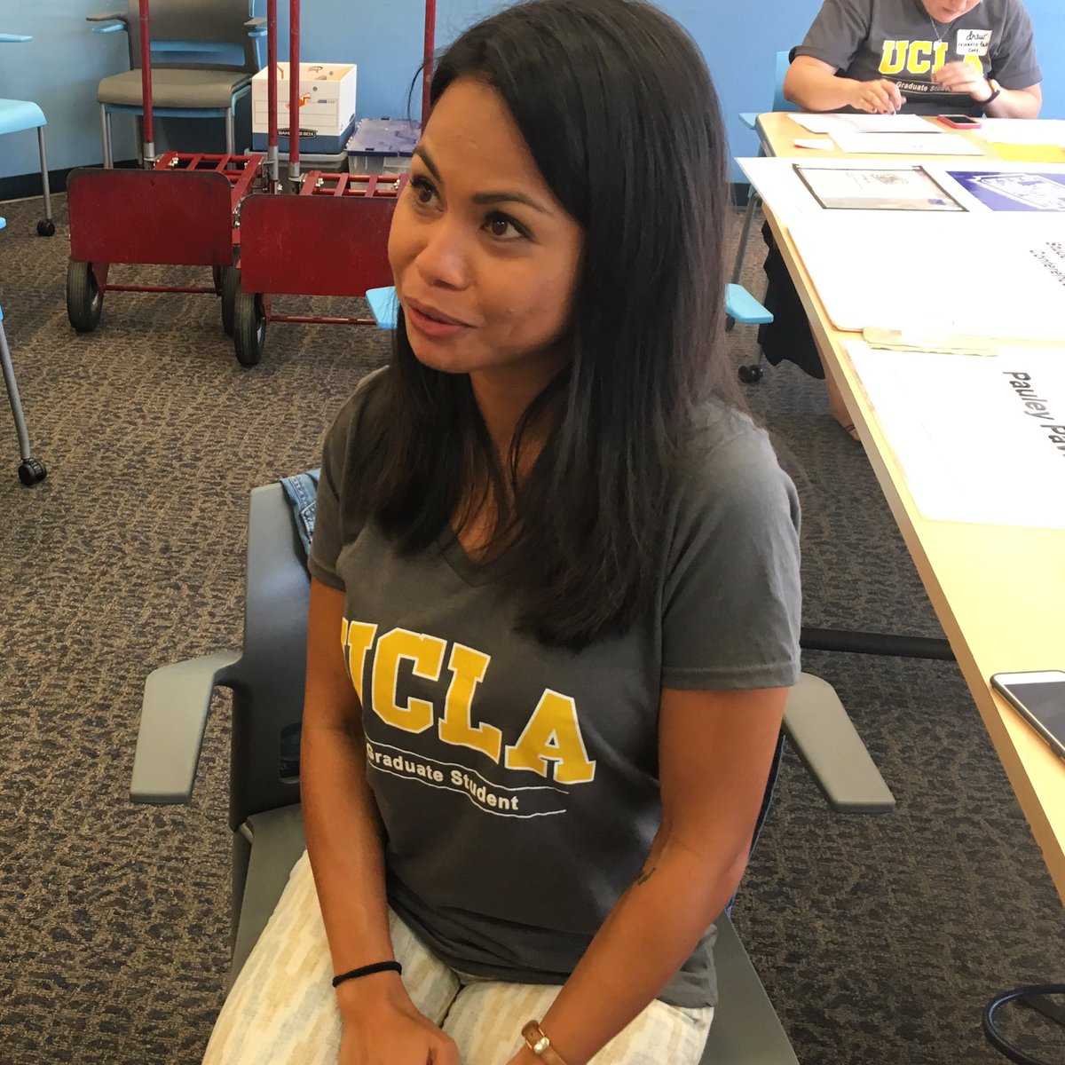 gsoucla's tweet photo. Taking a moment to thank this rockstar for helping all of us be rockstars. Thanks, Shena! #GSOUCLA #WelcomeBruins https://t.co/GfSXLgyYh3