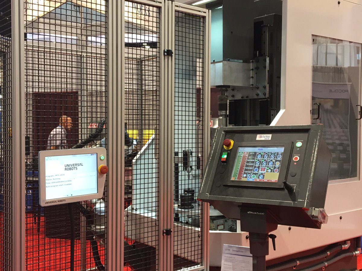 IMD_Nick's tweet photo. See @Universal_Robot in action at the @OhioToolWorks booth N-7456 #IMTS2016 https://t.co/V4xnpNyQ7X