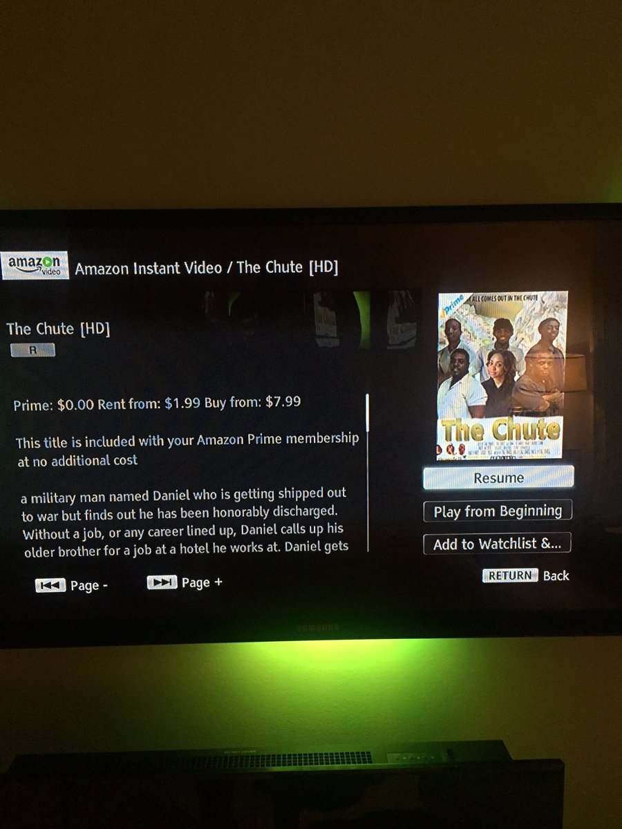 cdowdell42's tweet photo. Dope that my movie @thechutemovie is on Amazon next is Netflix and Hulu in a few months #movies #amazon https://t.co/gfObDOgUCr