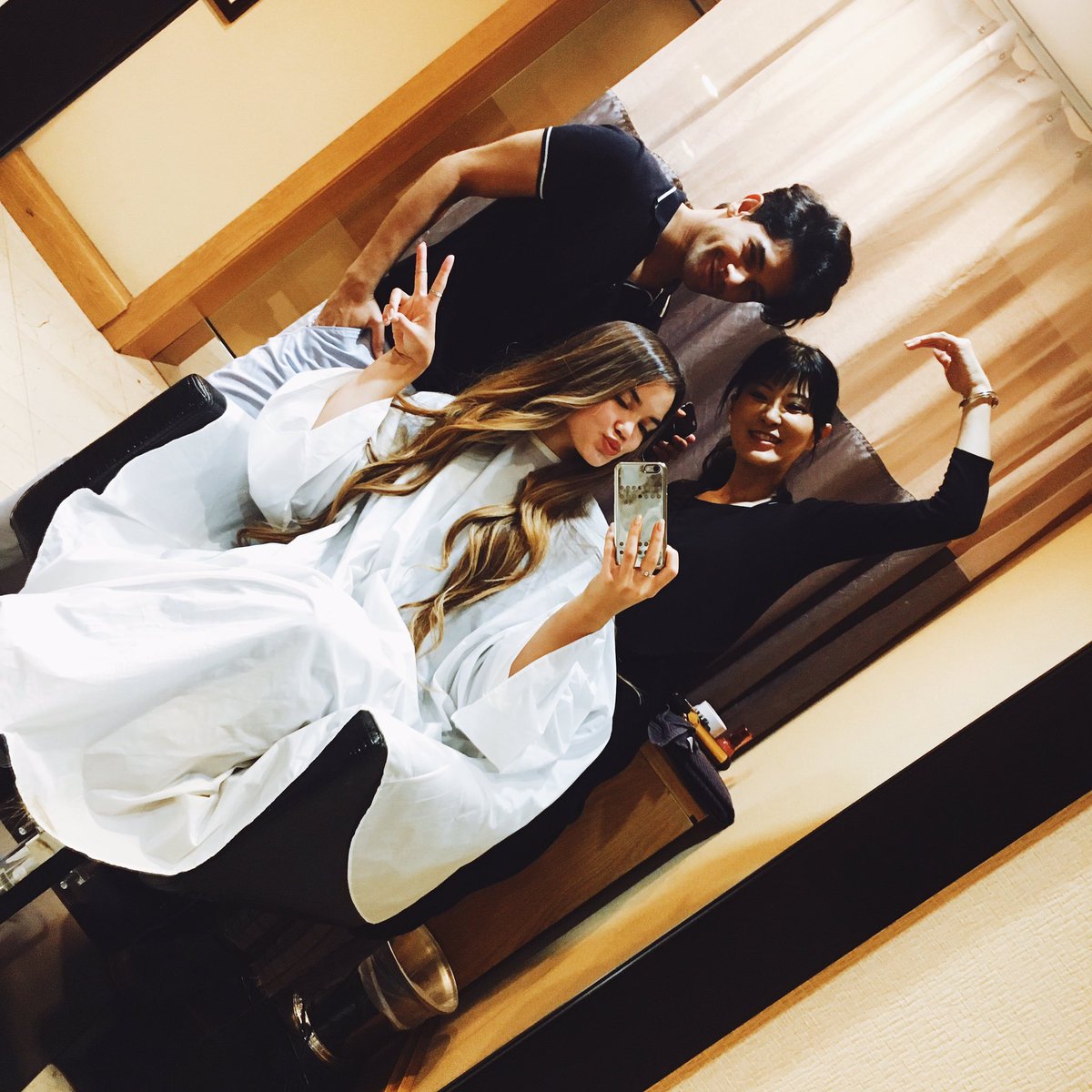 Me marshmallow. Thank you for fixing my locks xo @MikaFowler <a href="/mrkimvo/">Kim Vo</a> <a href="/Adeel_K/">Adeel Khan</a> #kimvo #kimvosalon