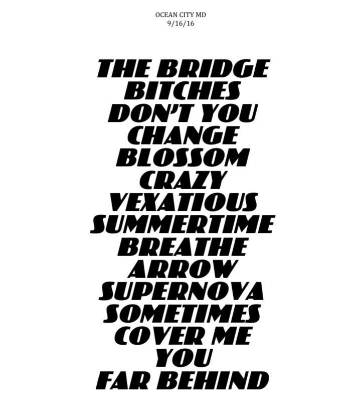 candlebox's tweet photo. Set list for tonight's show at the OC BikeFest! #CandleboxLive https://t.co/cPxbJudZTh
