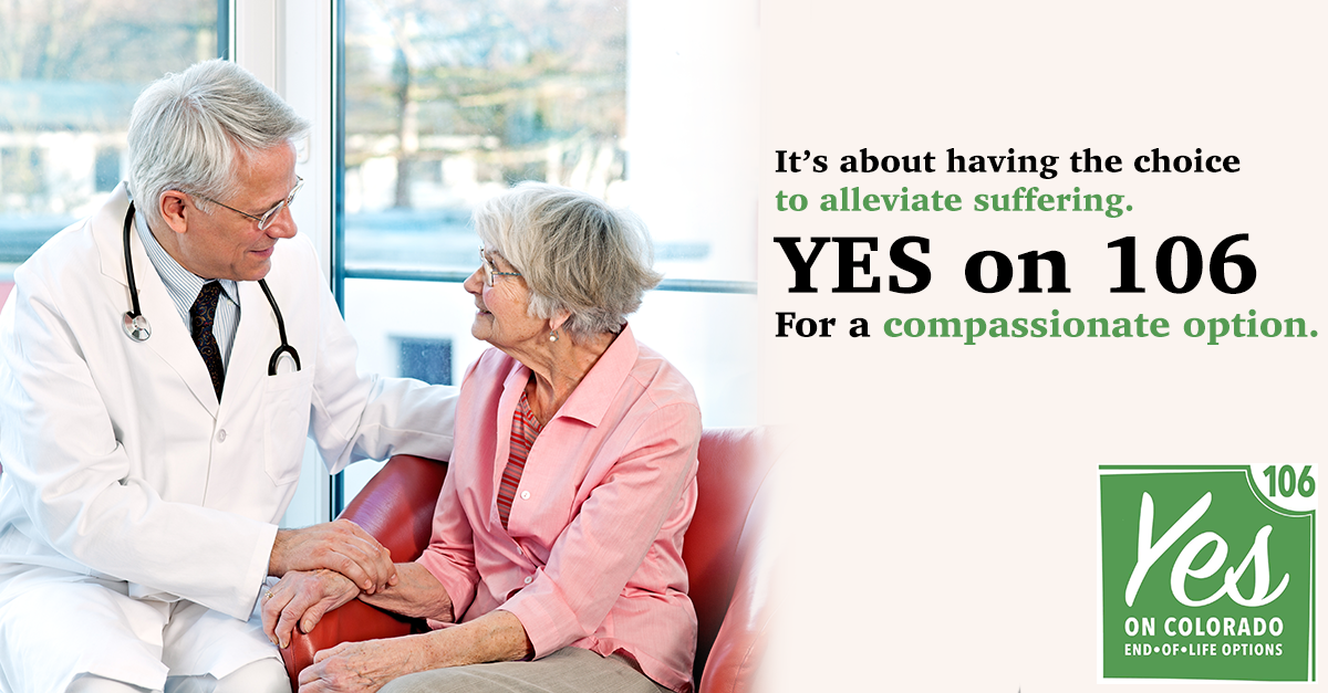 Options4CO's tweet photo. Expand compassionate end-of-life #options4CO. Vote YES on #Prop106: https://t.co/Z0th92LVxq #COpolitics https://t.co/IH8Reboosg