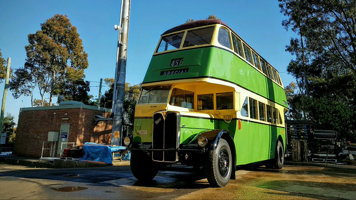 AEC Regent III/Commonwealth Engineering 2338 washed and ready for a weekend at Castle Hill! swarmapp.com/c/jTiNkePprtK