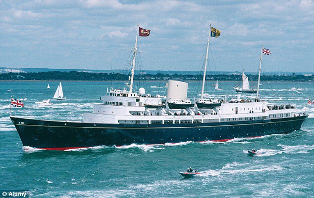 PhilipSimeITV's tweet photo. A campaign has been launched for the Royal Yacht Britannia to be recommissioned and used to secure trade deals. https://t.co/9wYQPBLtca