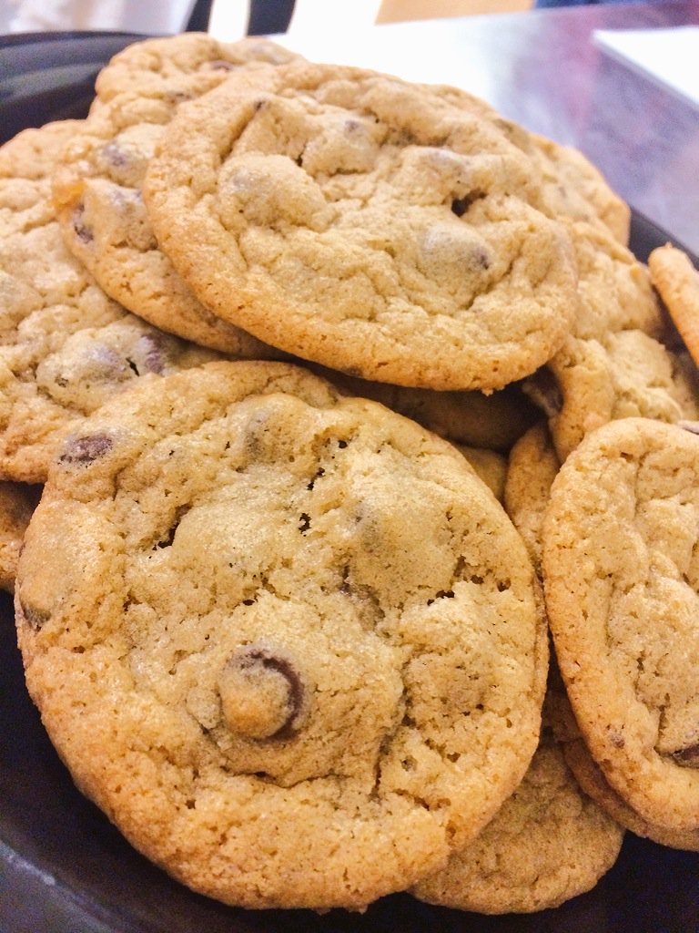 GISD_Culinary's tweet photo. It's the most wonderful time of the year! Chocolate chip cookie day!!! #EVculinary 🍪🍪🍪🍪😄 https://t.co/fhsMRkPENw
