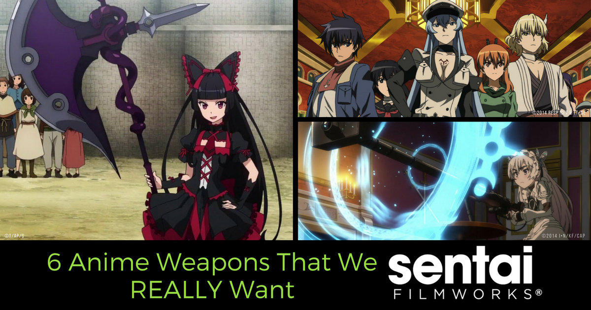 SentaiFilmworks's tweet photo. We love the things that slice, dice, and go boom! What are your favorite #animeweapons? https://t.co/HjIUTFhShi https://t.co/YZYzNnUsHi