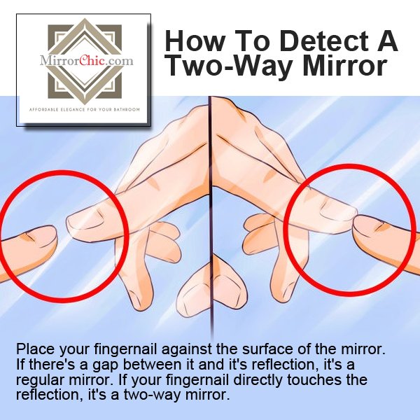 Mirrochic Bathroom Mirror Frames Simple Test To Judge If Your Mirror Is A Two Way Mirror Or Regular Mirror Find Out Now With This Useful Mirrortips