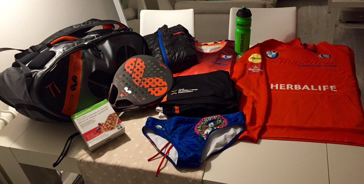 Ya tengo mi bolsa <a href="/emepadel/">Eme Padel</a> lista para viajar a #Palma! ✈️ Ahí estaré en un curso y dando el Clinic de #BMWEspaña 🎾🚙
