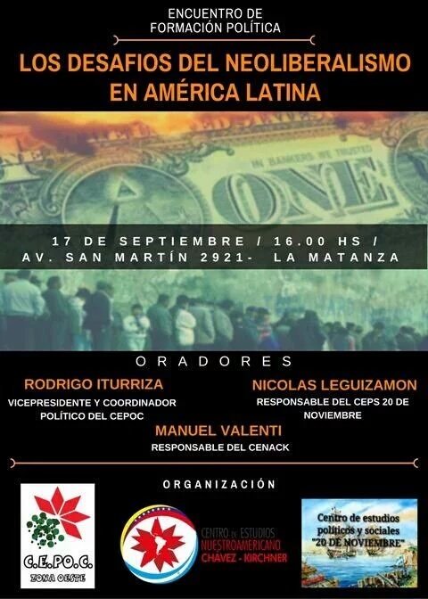 CasanovaPm's tweet photo. Esté sábado, los esperamos.
Sigamos formándonos y dando lucha, 16 hs San Martín 2921.
La Matanza https://t.co/5HBcsc2hEM